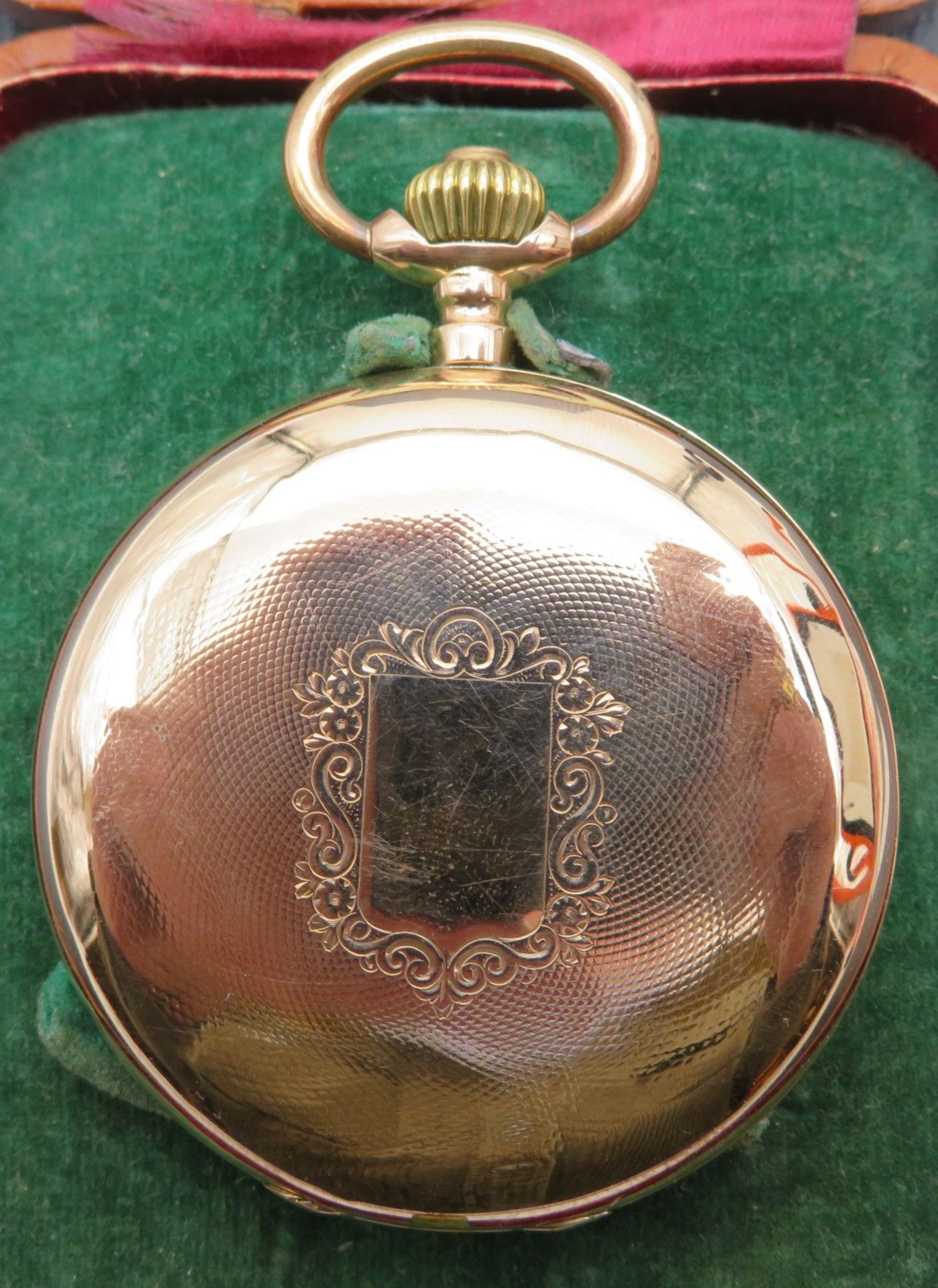 Sprungdeckeltaschenuhr, 19. Jahrhundert, Breguet Remontoir Nr. 78099, Gehäuse und Innendeckel Rotgo - Image 2 of 5