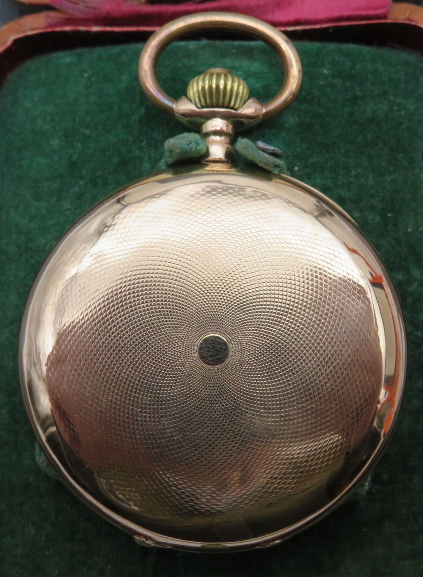 Sprungdeckeltaschenuhr, 19. Jahrhundert, Breguet Remontoir Nr. 78099, Gehäuse und Innendeckel Rotgo - Image 3 of 5