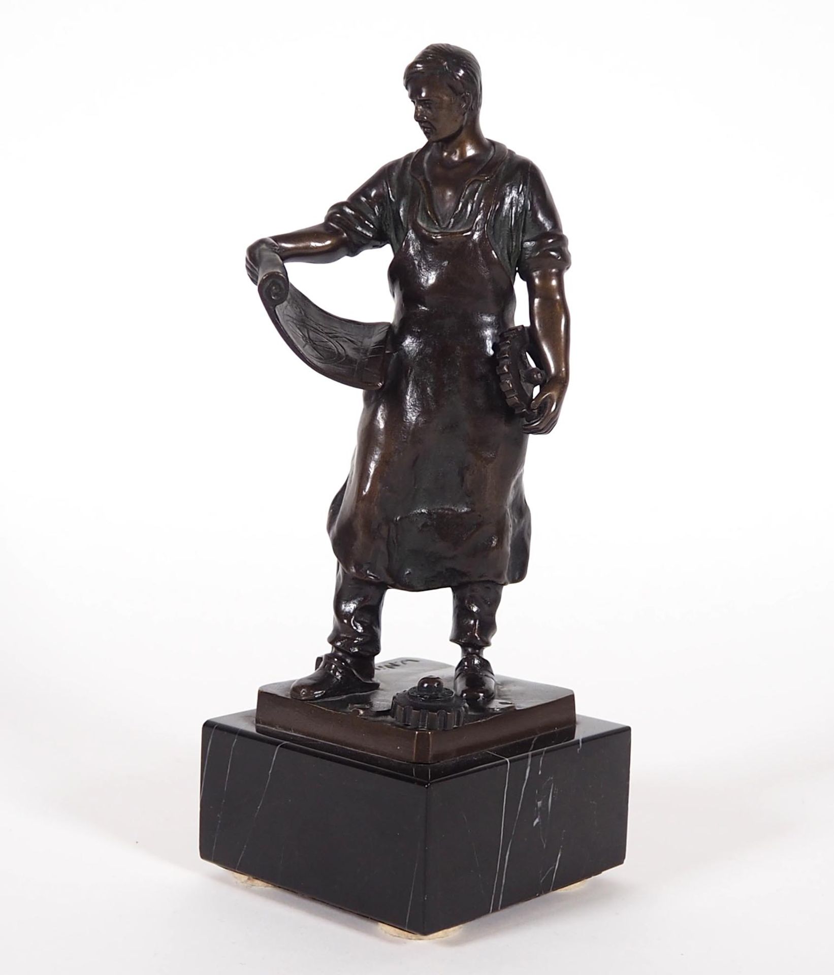 NITSCHKE, Walter (*1899 †1948), Bronze, dunkelpatiniert,