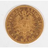 DEUTSCHES REICH, Kgr. Bayern, Ludwig II., 5 Mark 1877 (J.195),