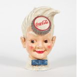 SPARDOSE, Replika,in Form des Kopfes des Coca Cola