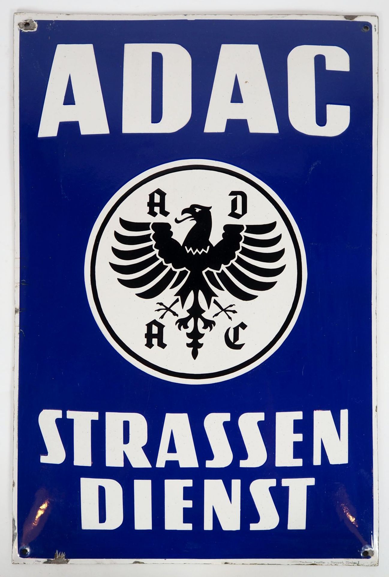 EMAILLESCHILD, ADAC, 1930er Jahre,