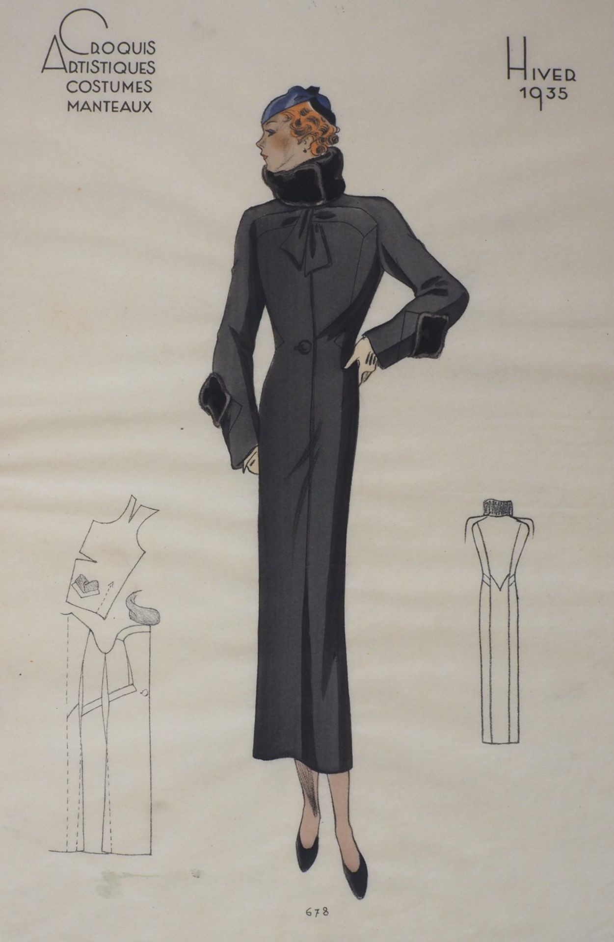 MODEILLUSTRATIONEN, Konvolut von 9, Art Deco Epoche, - Image 3 of 9