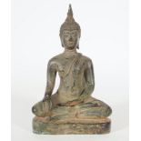 STATUE, Thailand, Bronze patiniert,