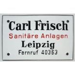 EMAILLESCHILD, 1930er Jahre, Carl Frisch