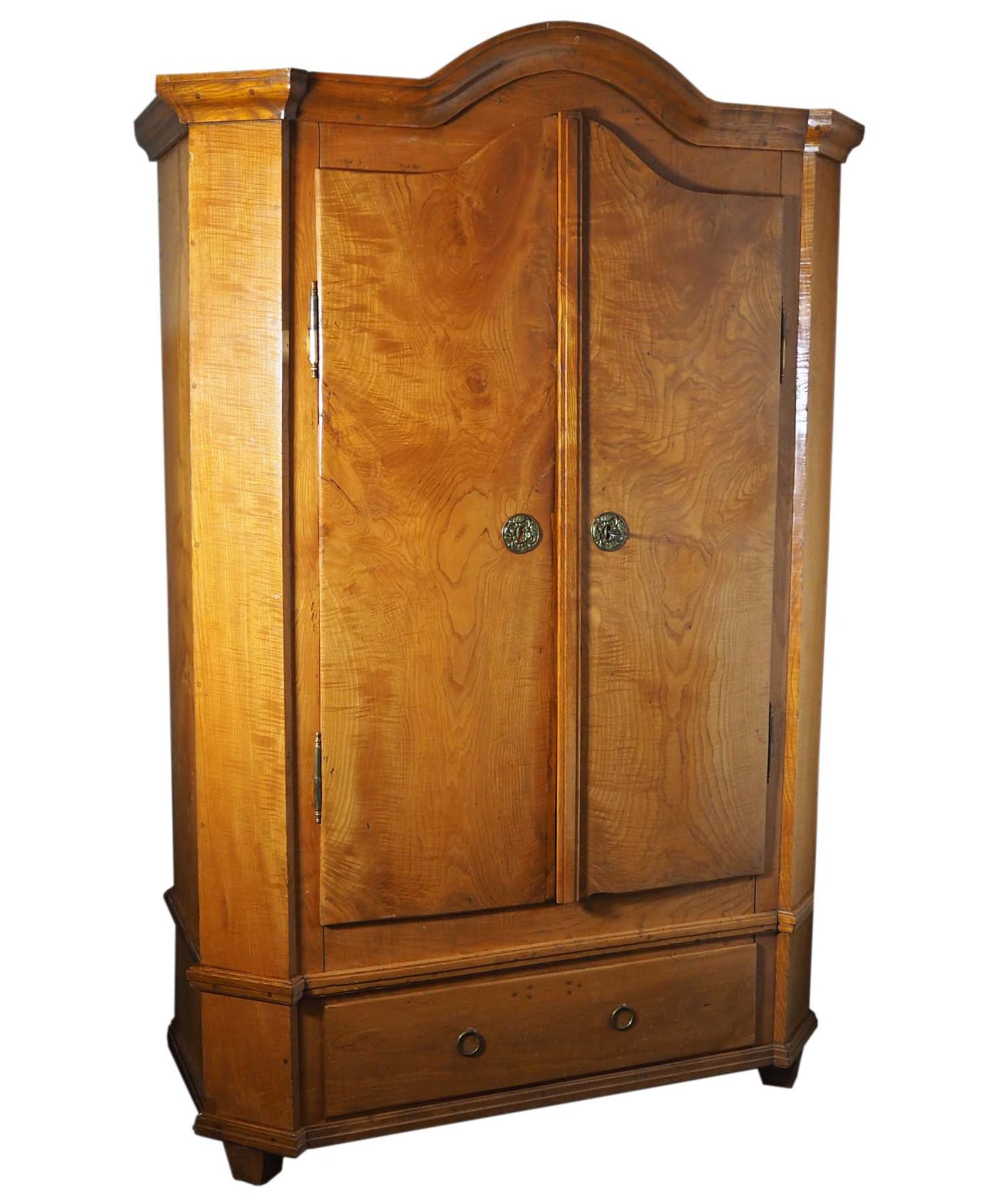 KLEIDERSCHRANK/ LEINENSCHRANK, um 1800,