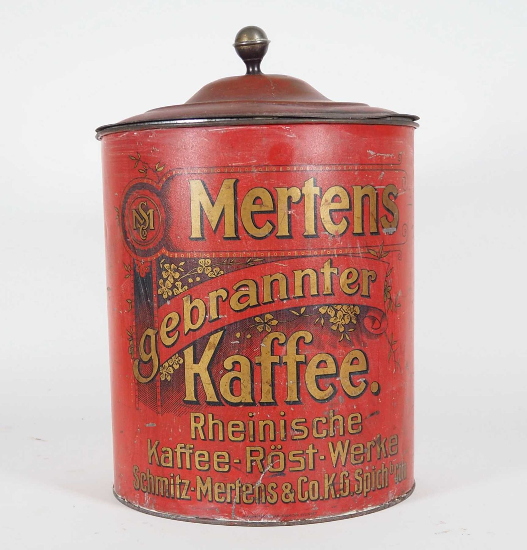 VORRATSDOSE, 1910er/20er Jahre, Mertens Kaffee,