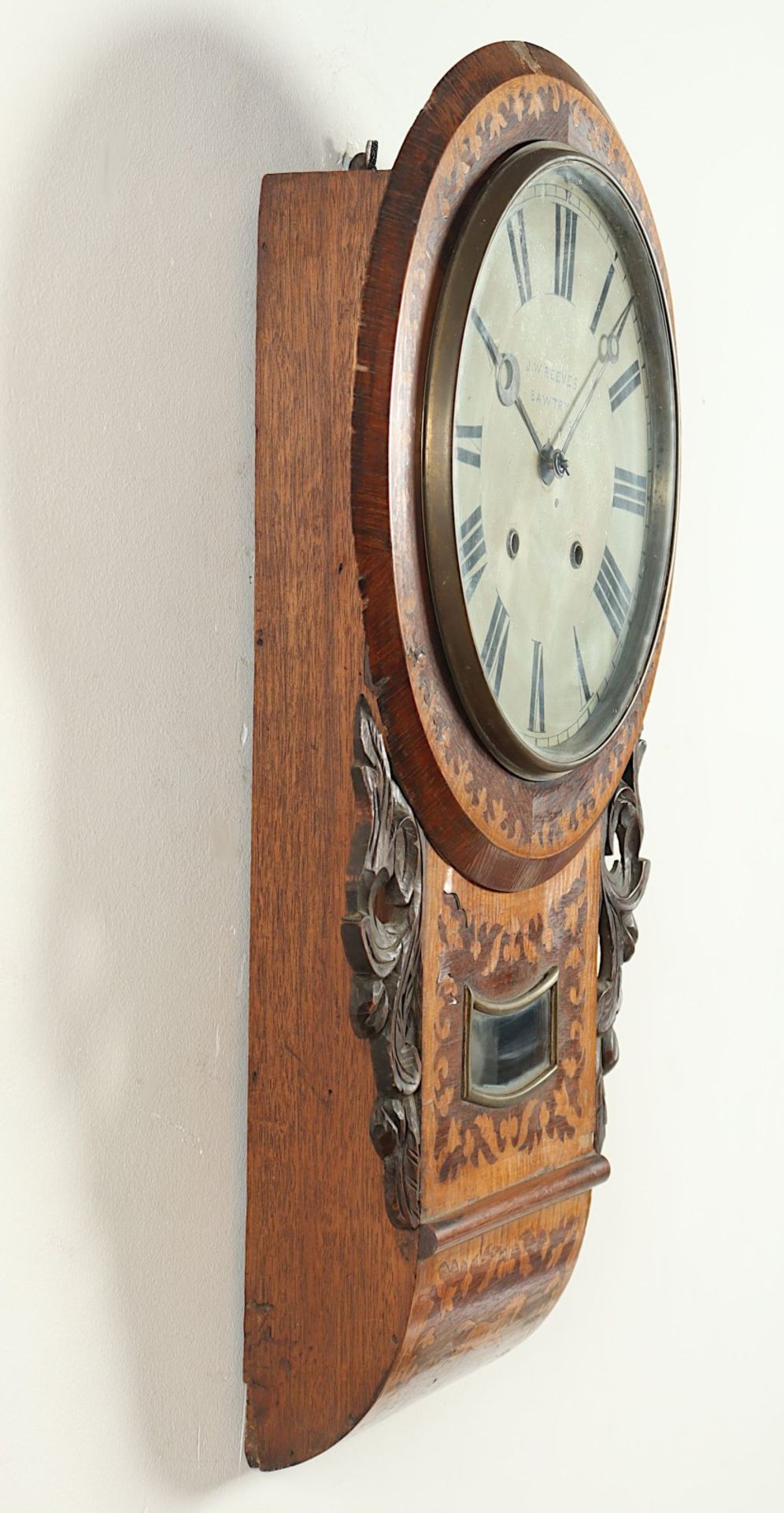 TAVERN CLOCK, Eiche, Mahagoni u.a., - Bild 2 aus 3