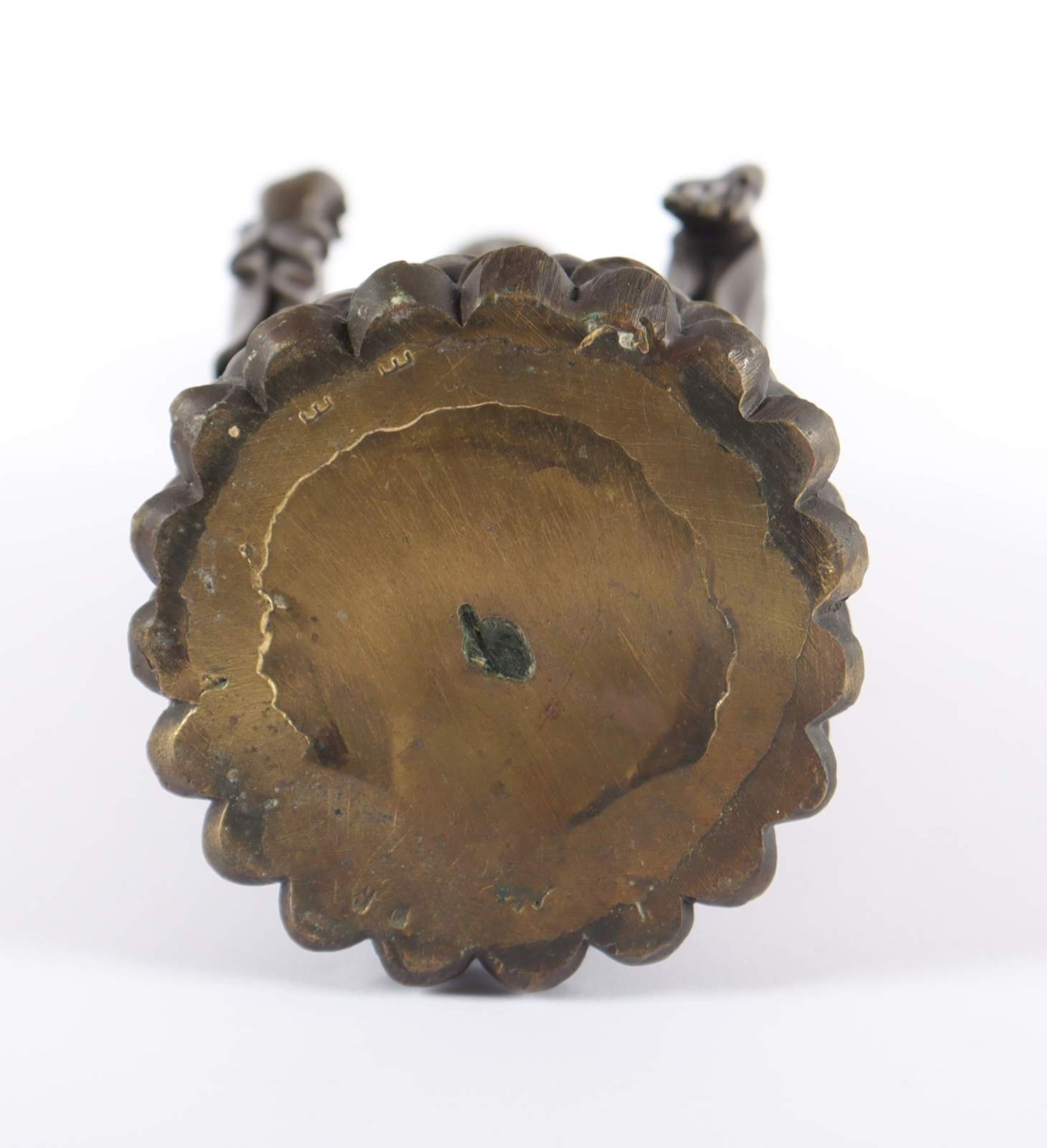 STEHENDER AMIDA-BUDDHA, Bronze, braun - Bild 3 aus 3