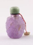 SNUFF BOTTLE, Amethyst, im hohen