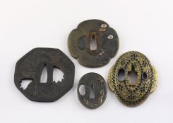 VIER TSUBA, Shibuichi, variierende