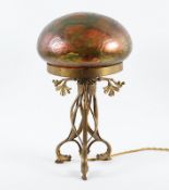 JUGENDSTIL-TISCHLAMPE, Messing,