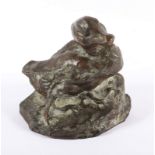 GERDES, Hans, "Ente", Bronze, H 12,5,