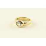 AQUAMARINRING, 585/ooo Gelbgold,