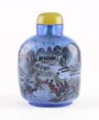 SNUFF BOTTLE MIT HINTERGLASMALEREI,