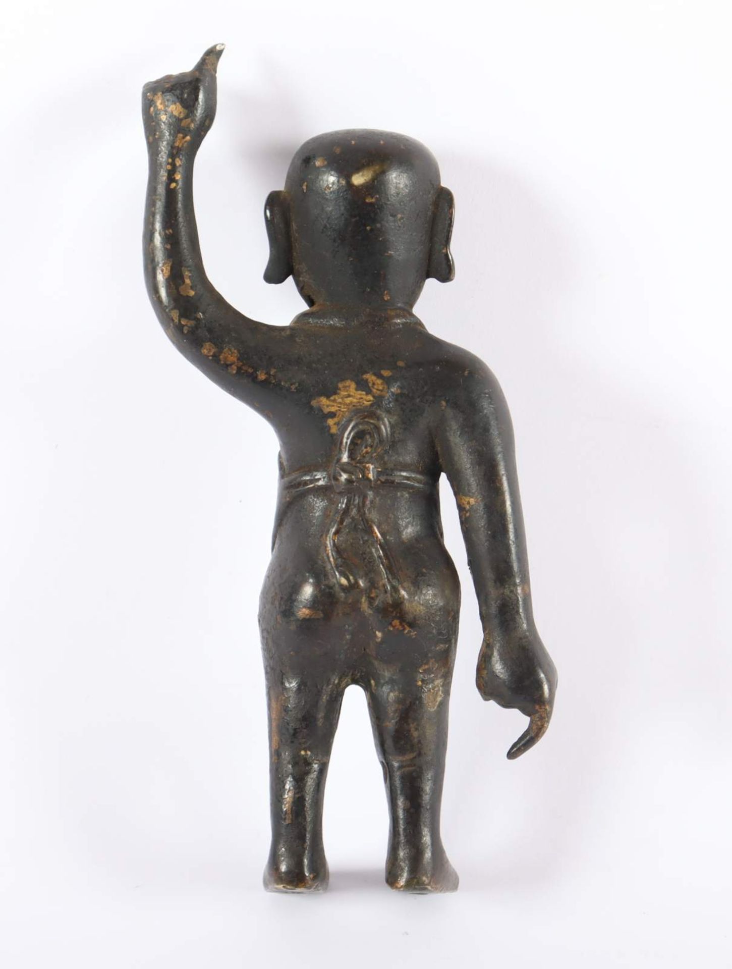 BUDDHA ALS KIND, Bronze, Reste von - Image 2 of 3
