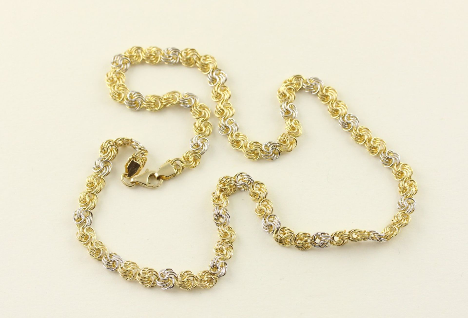 COLLIER, 585/ooo Weißgold/Gelbgold, L