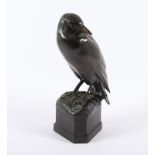 NEUMARCK, "Sitzender Vogel", Bronze,