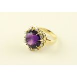 AMETHYSTRING, 585/ooo Gelbgold,