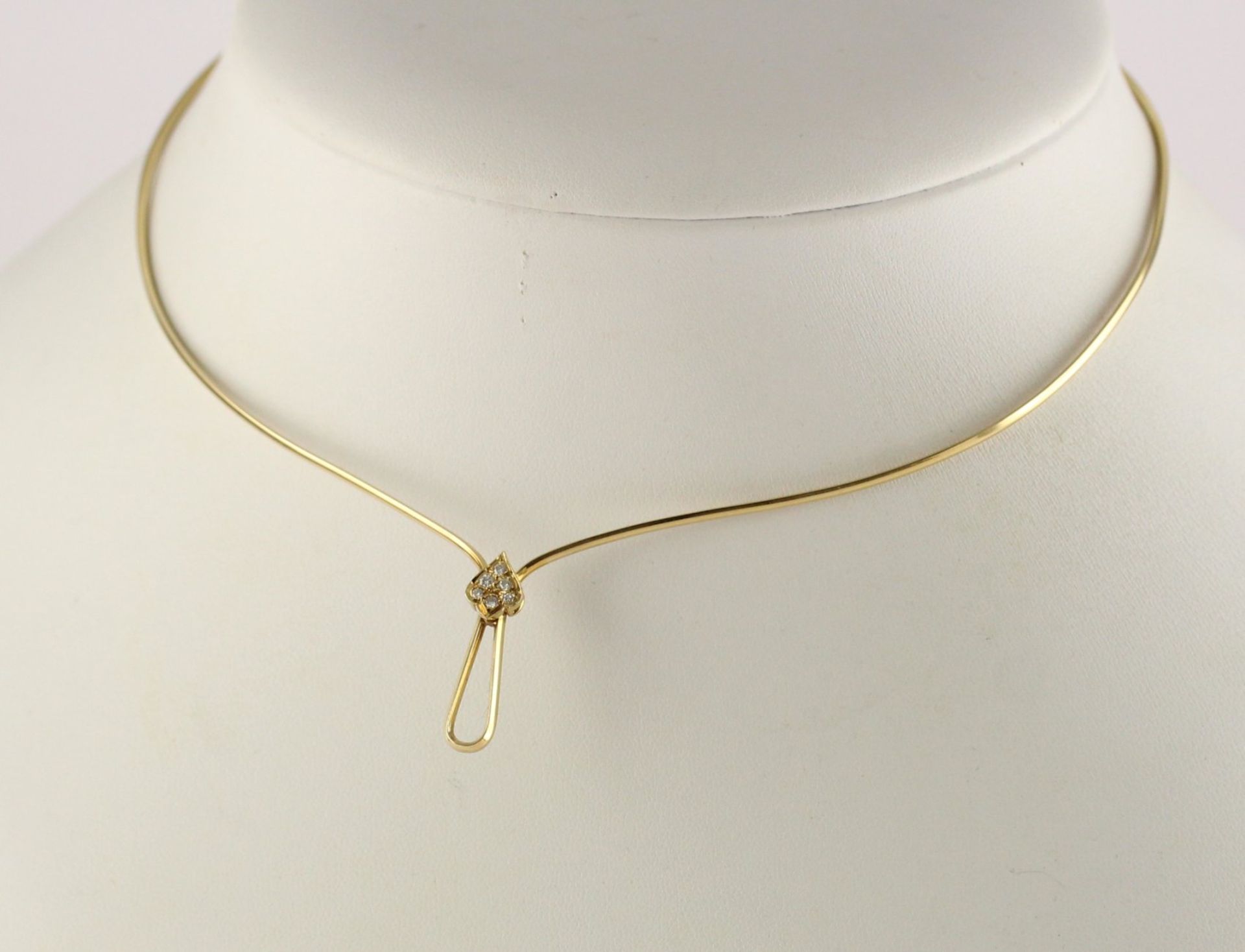 COLLIER, 750/ooo Gelbgold, offener