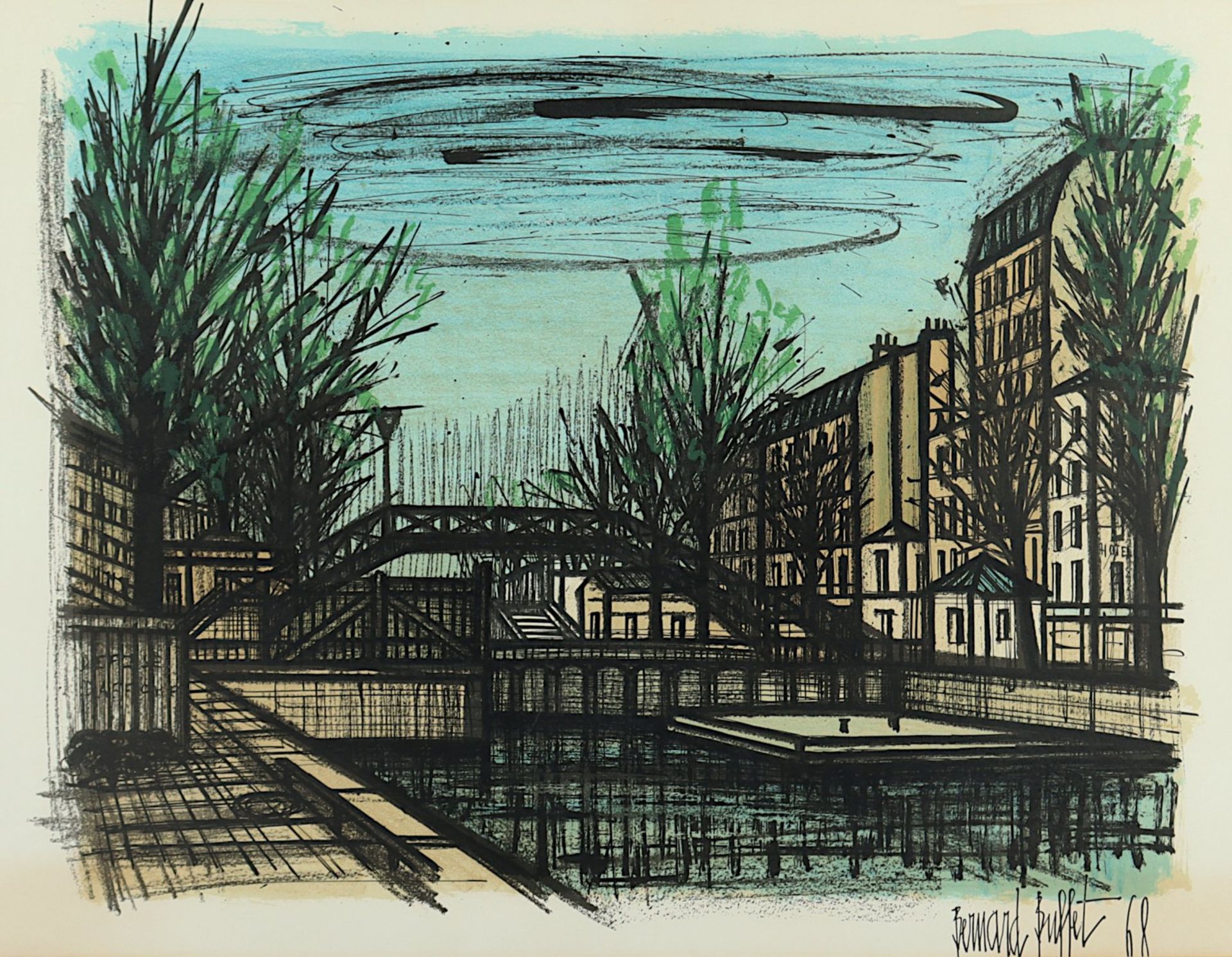 BUFFET, Bernard, "Canal St. Martin",