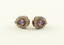 AMETHYST-OHRSTECKER, 925/ooo Silber,