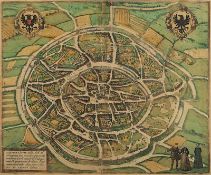 AACHEN, "Aquisgranum..", Stadtplan aus