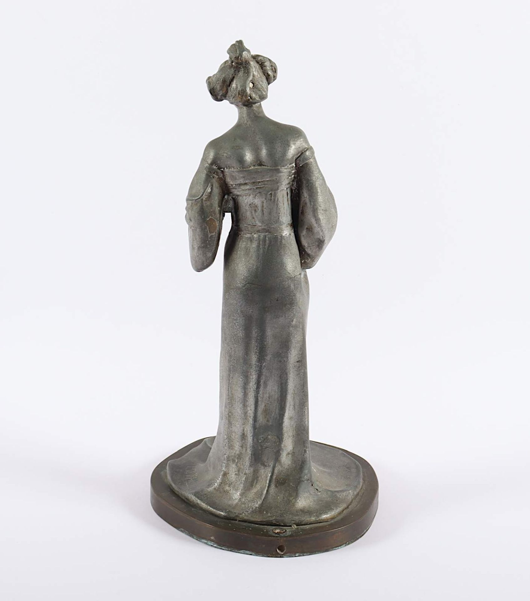 JUGENDSTIL-FIGUR, wohl ehemals ein - Bild 2 aus 3