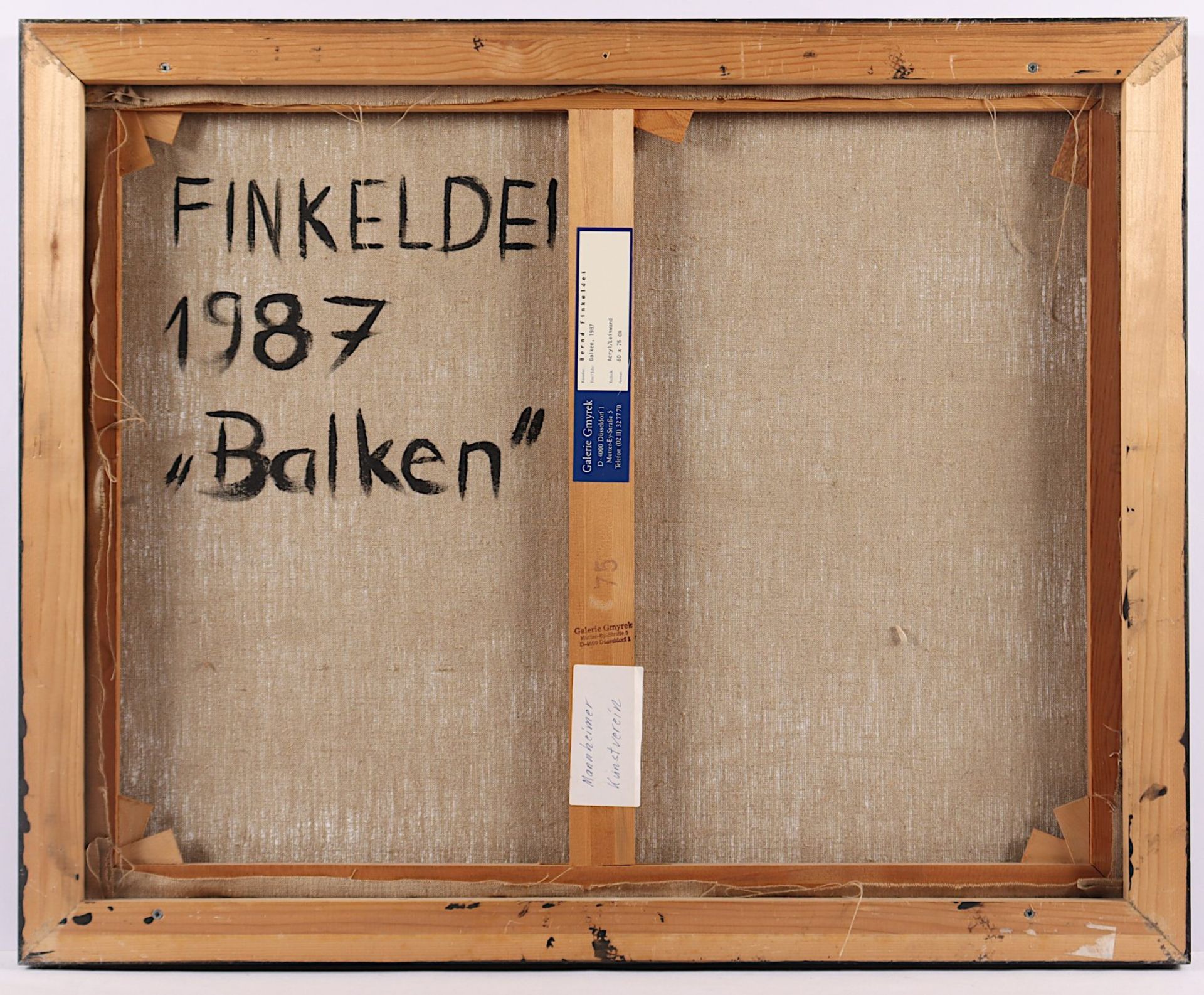 FINKELDEI, Bernd (*1947), "Balken", - Image 2 of 2