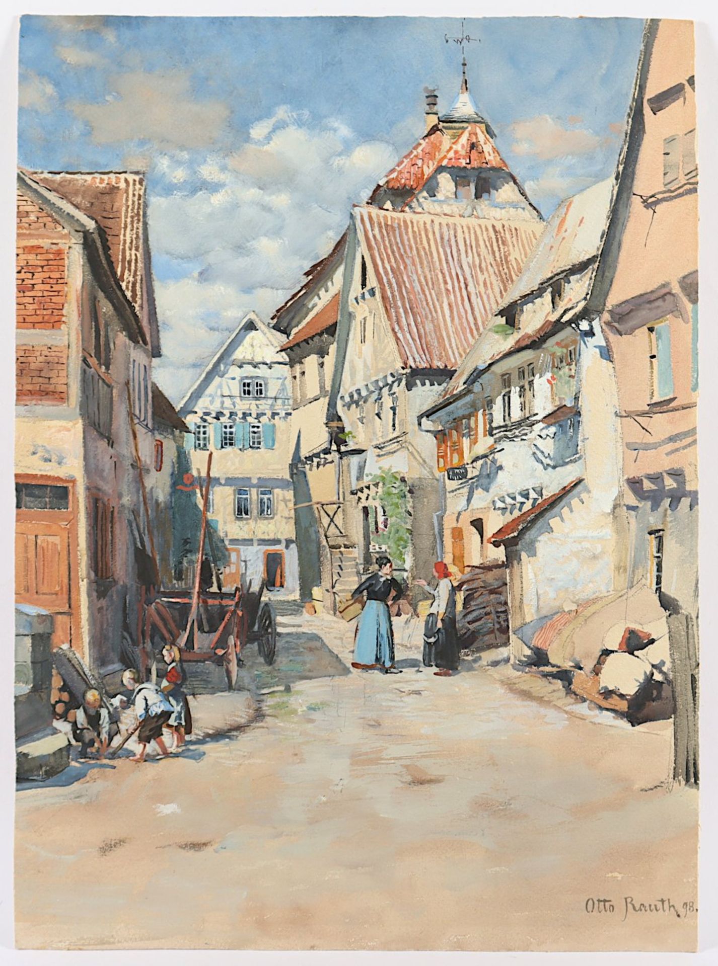 RAUTH, Otto (1862-1922), "Straßenszene - Bild 2 aus 2