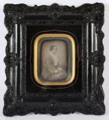 DAGUERREOTYPIE, ca. 10 x 7, gerahmt,