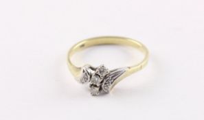 BRILLANT-RING, 585/ooo Gelbgold und