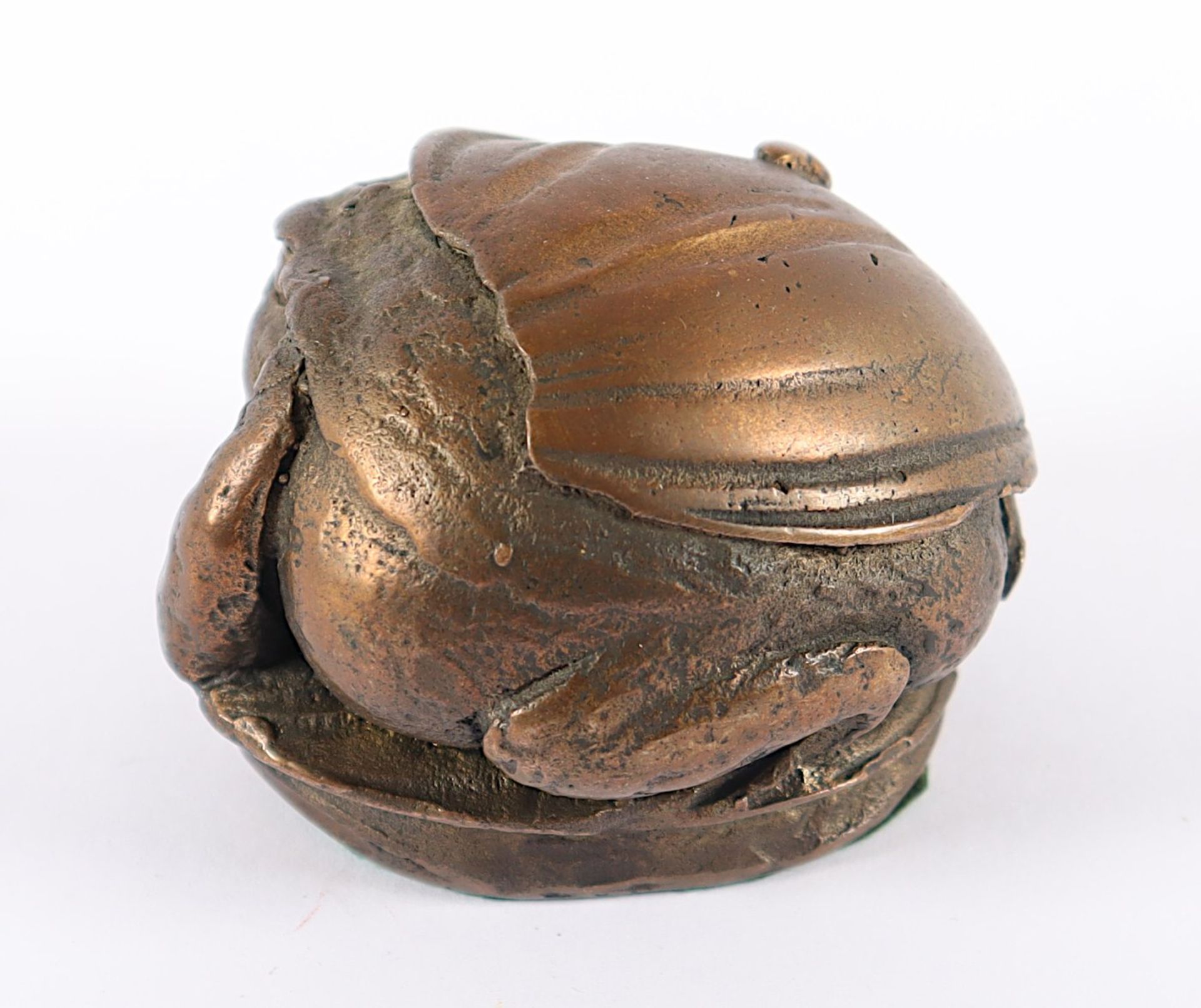 BRIEFBESCHWERER, Bronze, Kröte in - Bild 2 aus 2