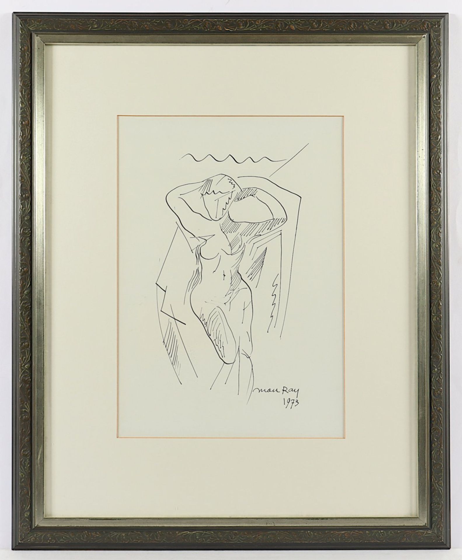 MAN RAY, "Frauenakt", Tusche/Papier, - Bild 2 aus 4