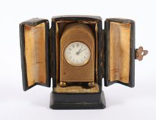 MINIATUR-REISEUHR, Messinggehäuse,