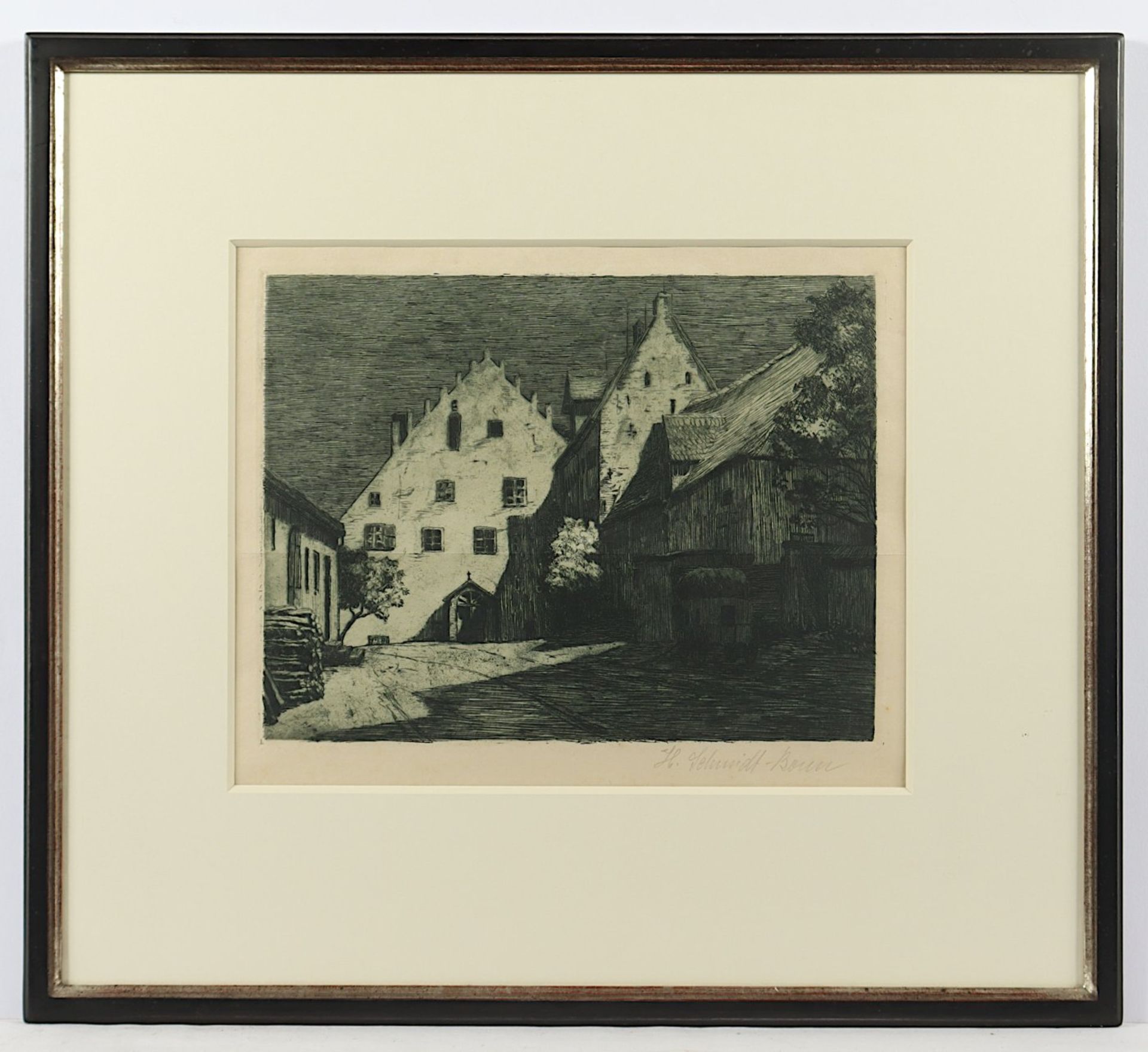 SCHMIDT-BONN, Henriette, "Dorfgasse", - Bild 2 aus 2