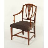 HEPPLEWHITE-ARMCHAIR, H 94, B 56,