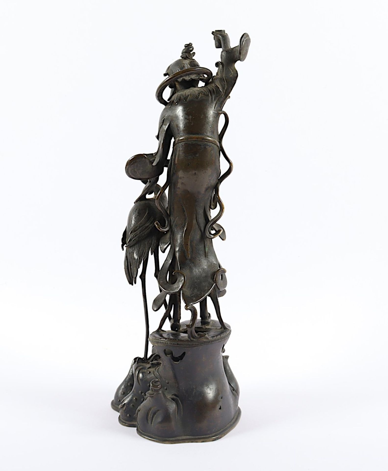 FIGÜRLICHER LEUCHTER, Bronze, braun - Bild 3 aus 5