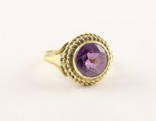 AMETHYST-RING, 585/ooo Gelbgold, RG