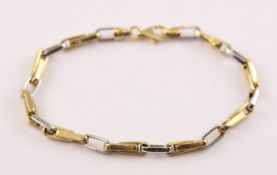 ARMBAND, bicolor, 585/ooo Gelbgold und