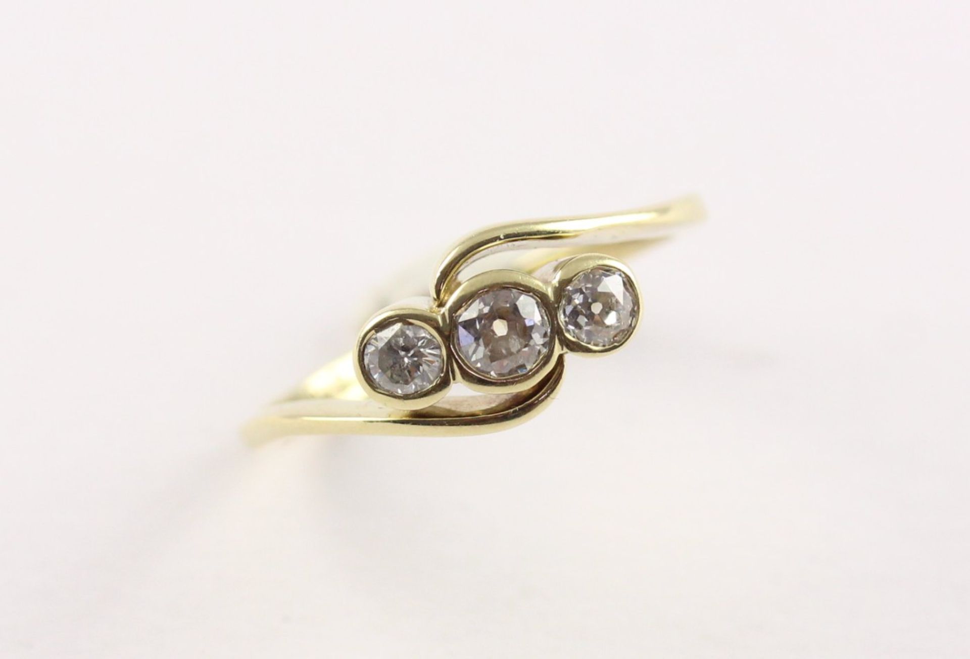 BRILLANT-RING, 585/ooo Gelbgold,