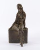 SCHRÖDER, Hans, "Giselle", Bronze, H