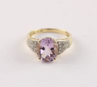 AMETHYST-RING, 585/ooo Gelbgold,