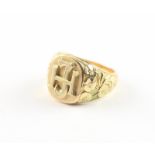 RING, 585/ooo Gelbgold, Monogramm