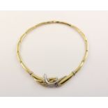 DESIGN-COLLIER, 750/ooo Gelbgold und