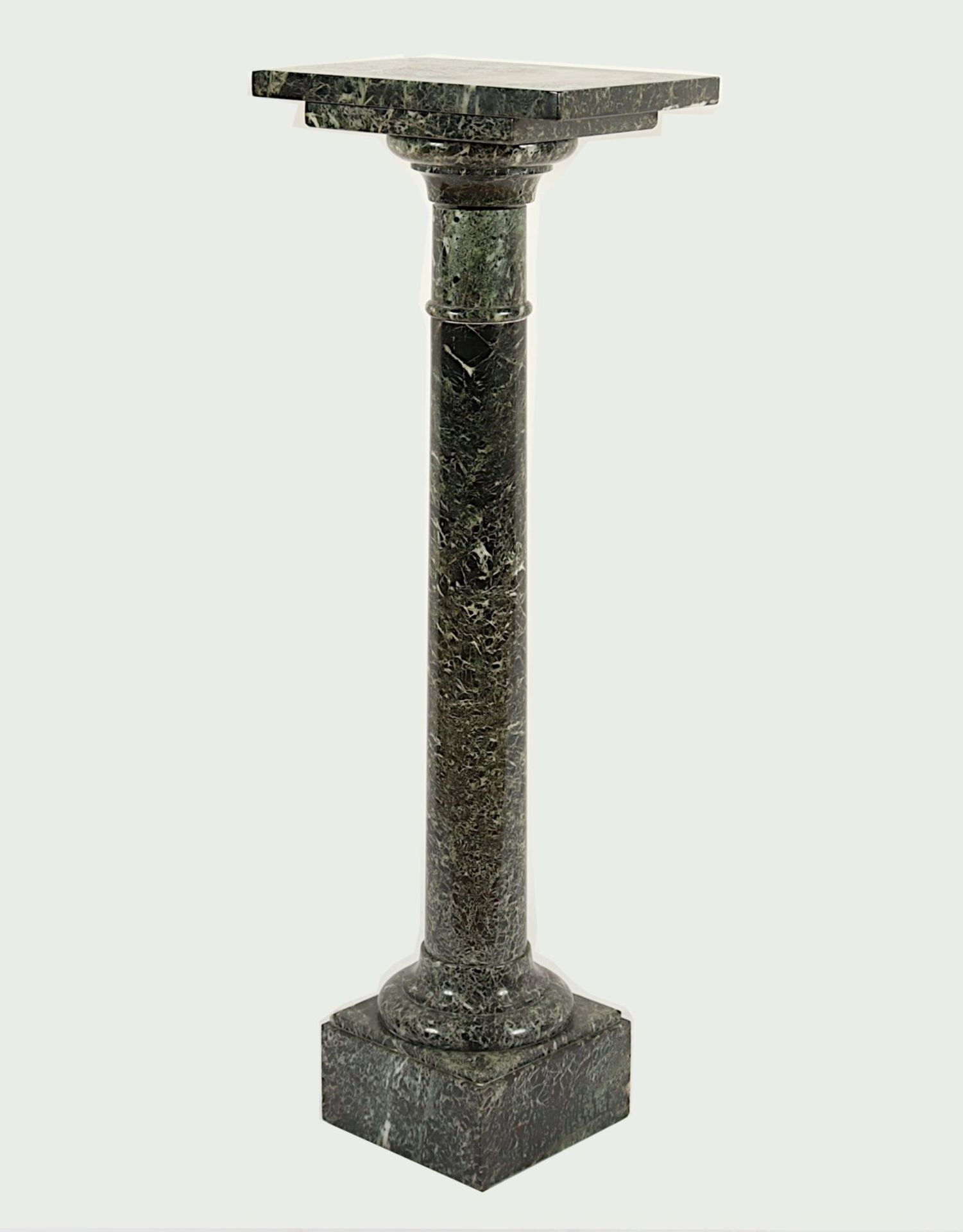 SÄULE, grüner Marmor, H 122, Tablar - Bild 4 aus 4