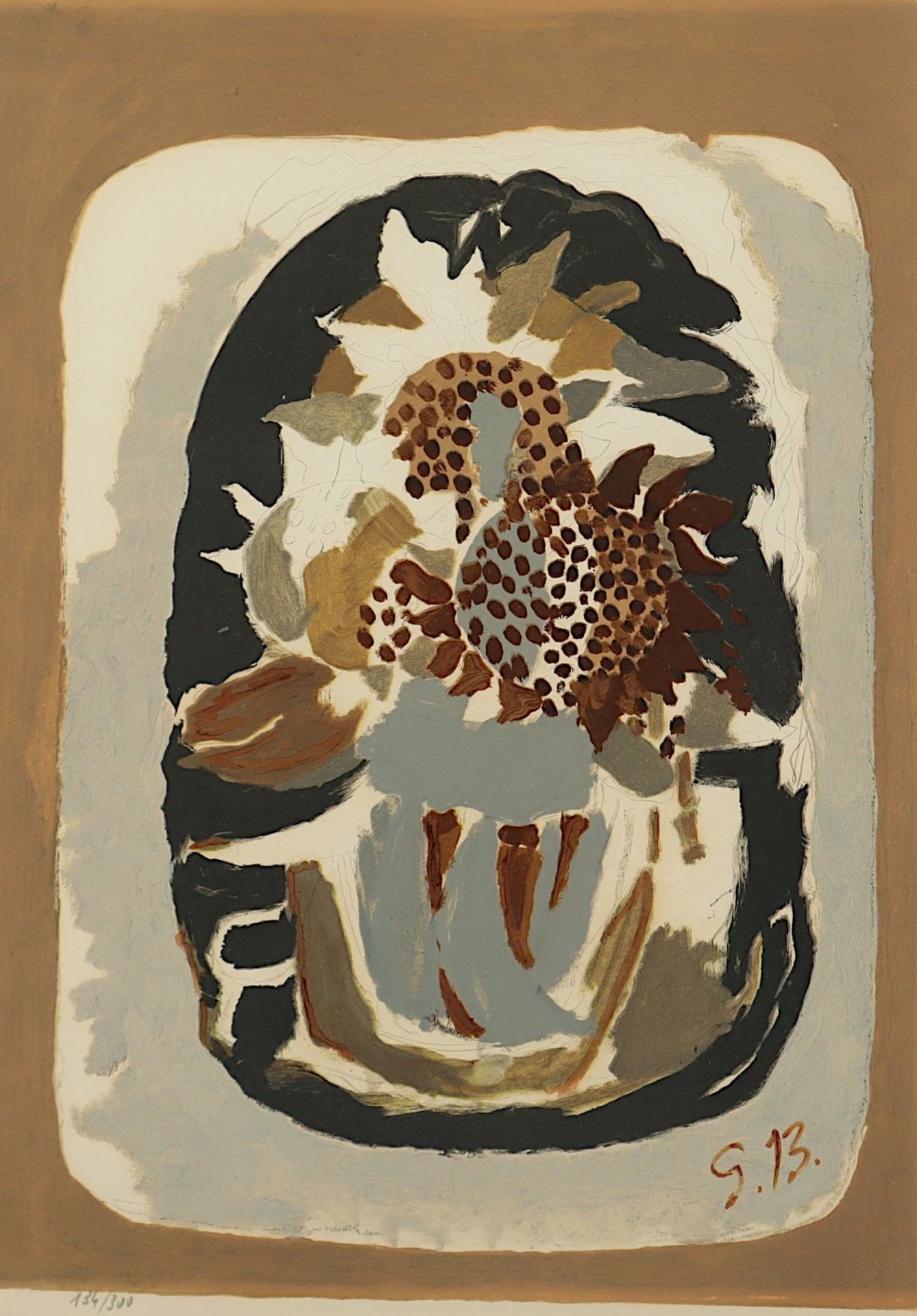 BRAQUE, Georges, "Bouquet brun", - Bild 2 aus 2