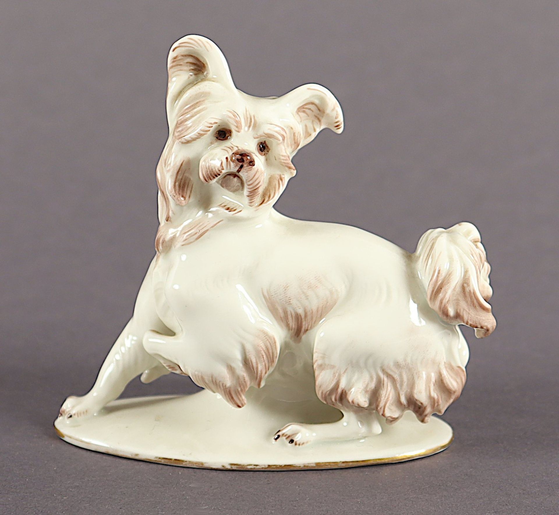 FIGUR "SKYE TERRIER", naturalistisch