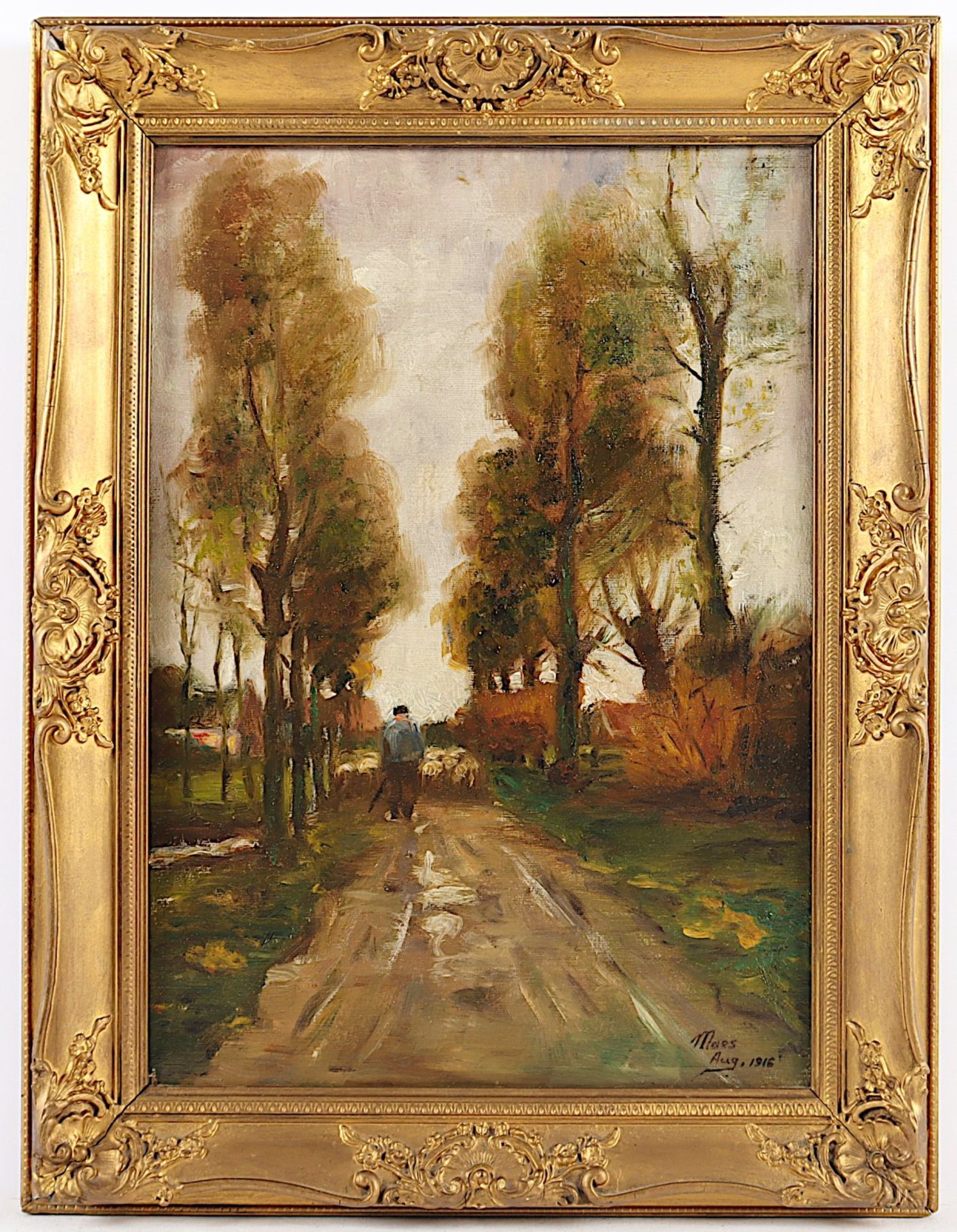 MAES (Maler A.20.Jh.), "Allee mit
