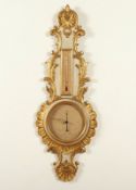 BAROMETER IM BAROCKSTIL, Holz,